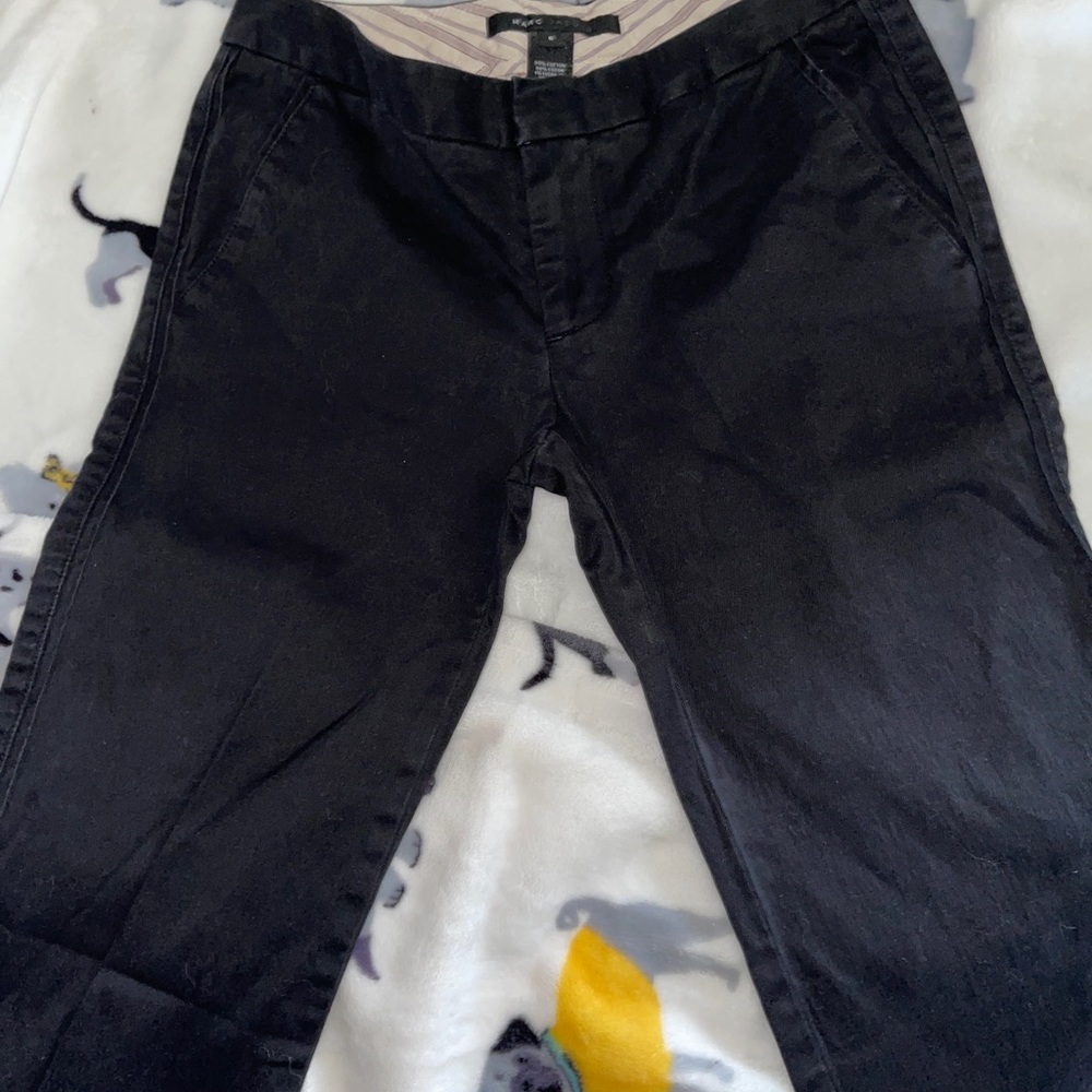MARC JACOBS Khaki Chino Women's Black stretch Pants Trouser 6